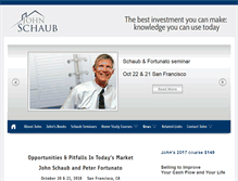Tablet Screenshot of johnschaub.com